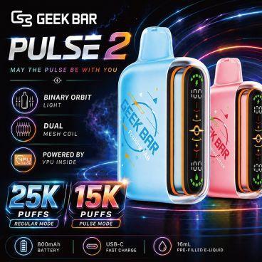 geek bar pulse battery voltage Geekbar 2 25k – Nephos Vapes Digiflavor Digi U Pod Advanced Colour:P&B Cloud - White