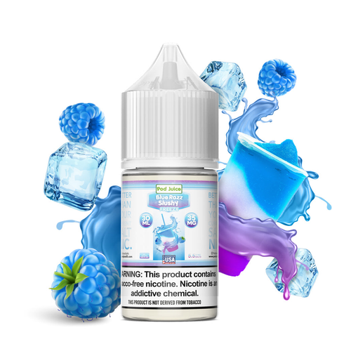 Pod Juice Salt Blue Razz Slushy Freeze